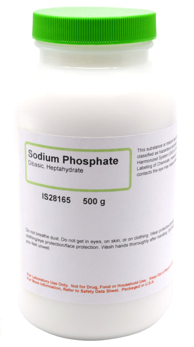 Sodium Phosphate, 500g - 7-Hydrate - Dibasic - The Curated Chemical Collection