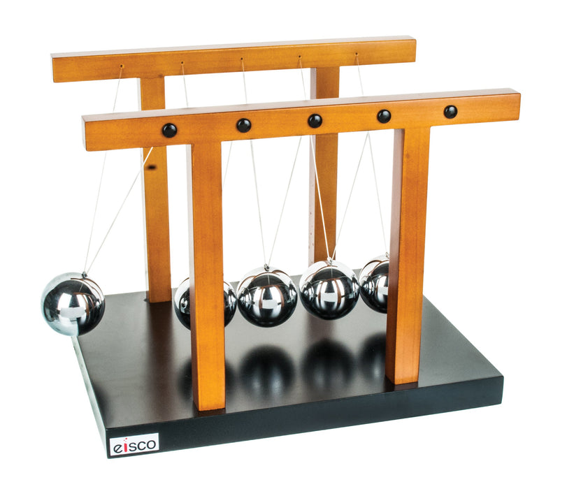 Giant Newton's Cradle - Completely assembled, Size 12.25" x 9.5" x 9.7", Ball diameter 50 mm