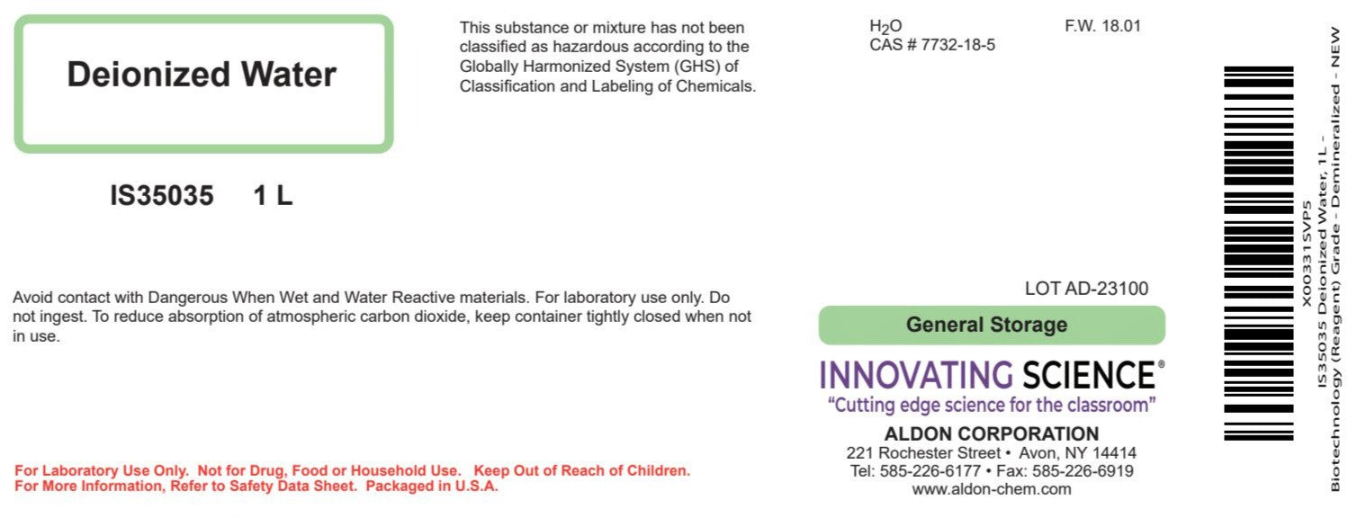 Deionized Water, 1L - Biotechnology (Reagent) Grade - Demineralized - The Curated Chemical Collection