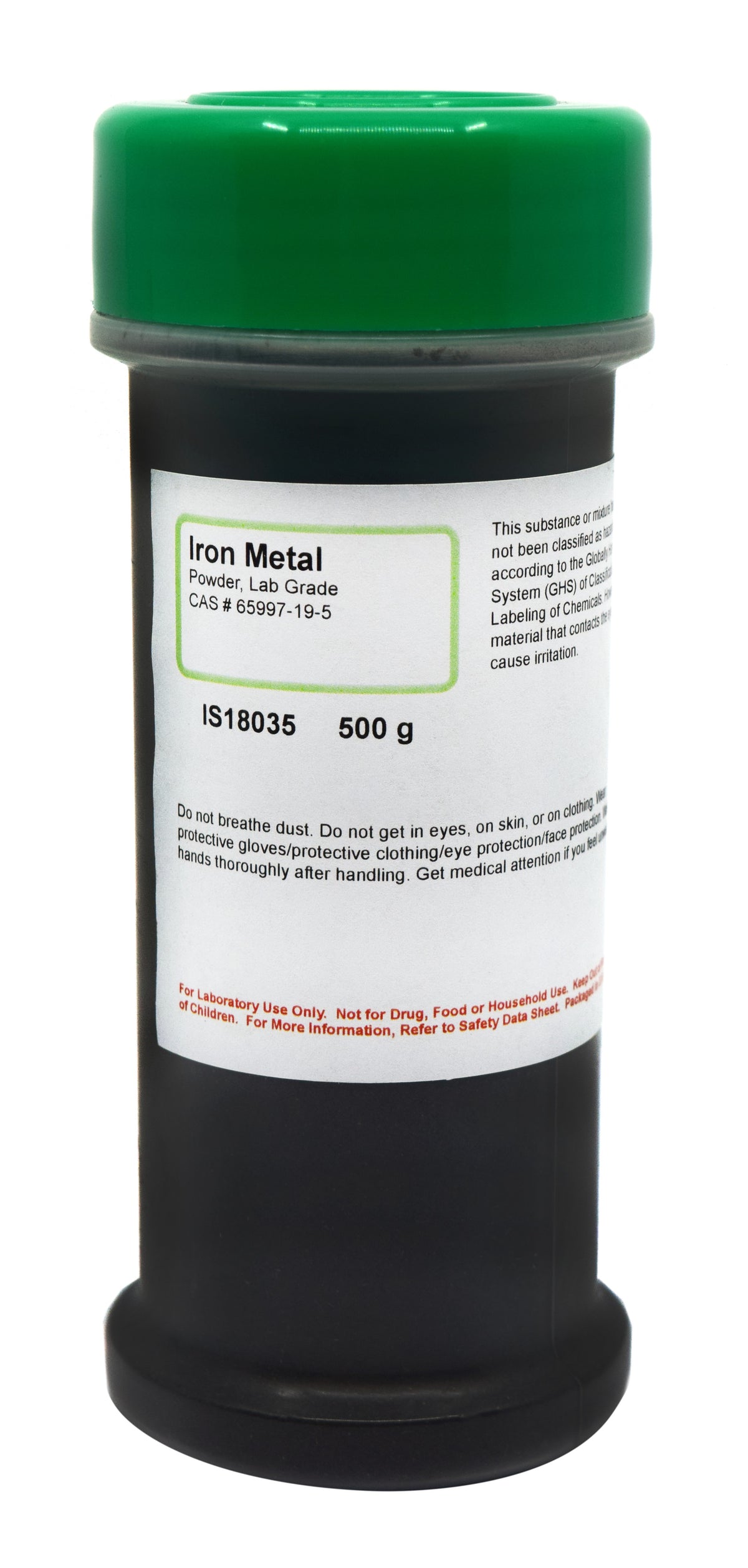 Laboratory Grade Iron Metal Powder 500g