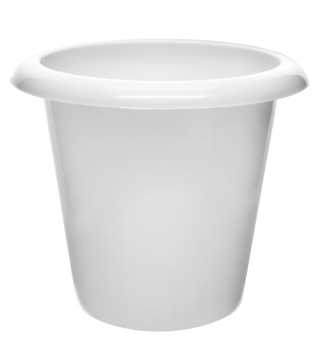 Plant Nursery Pot, 8" Tall - Polypropylene - Downward Extended Rim - Drillable Drain Holes