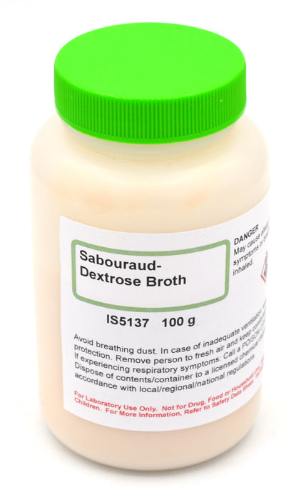 Sabouraud-Dextrose Broth Powder, 100g – General Purpose Microbiology Broth - Innovating Science