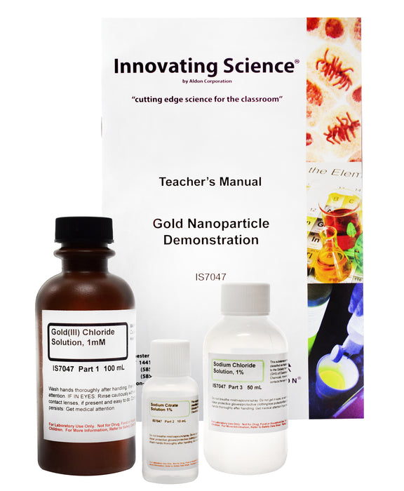 Innovating Science Gold Nanoparticle Demonstration Kit (Materials for 5 Demonstrations)