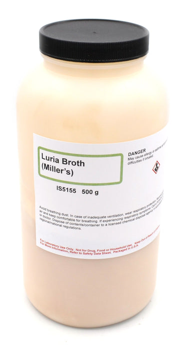Luria (Miller’s) Broth Powder, 500g – Nutritionally Rich Molecular Biology Broth - Innovating Science