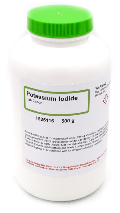Laboratory-Grade Potassium Iodide, 500g -  Laboratory Grade