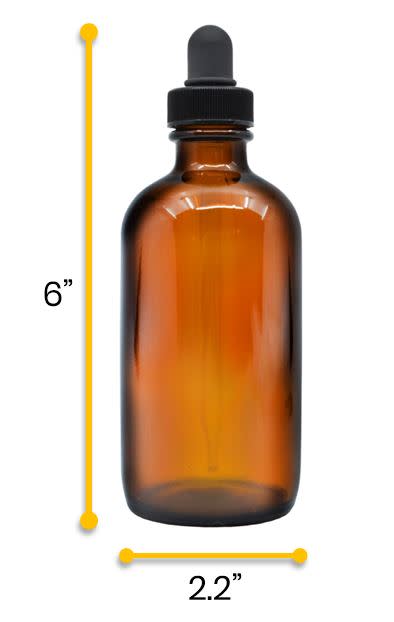 Dropping Bottle, 180mL - Amber - Screw Cap - Soda Glass