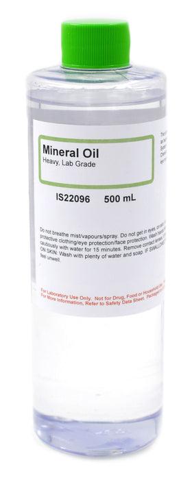 Lab-Grade Heavy Mineral Oil, 500mL -  Laboratory Grade