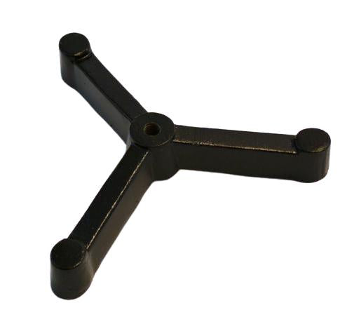 Triangular Tripod Retort Base - 6"x6" - Cast Iron