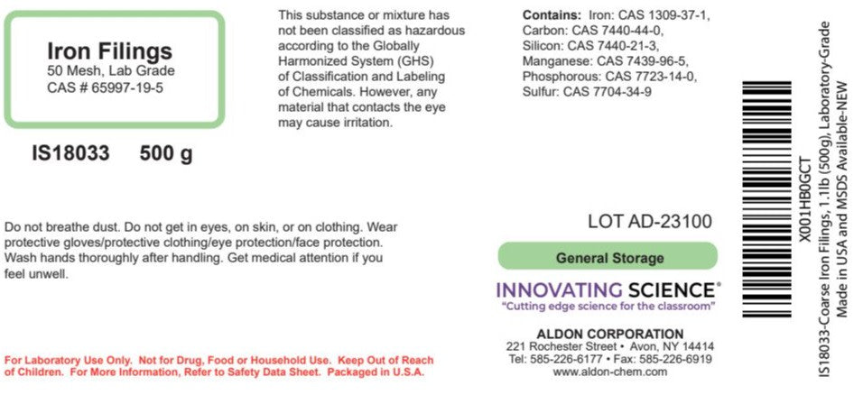 Iron Filings, 500g - 50 Mesh - Lab-Grade - The Curated Chemical Collection