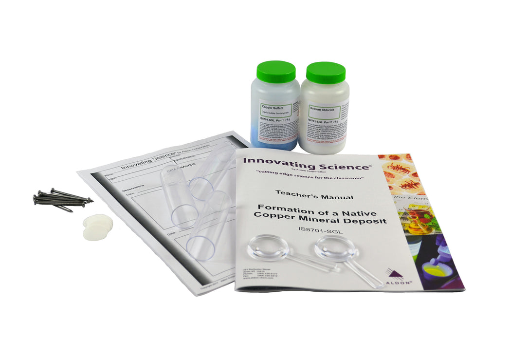 Native Copper Mineral Deposit Science Experiment Kit - Distance Learning Kit - Innovating Science