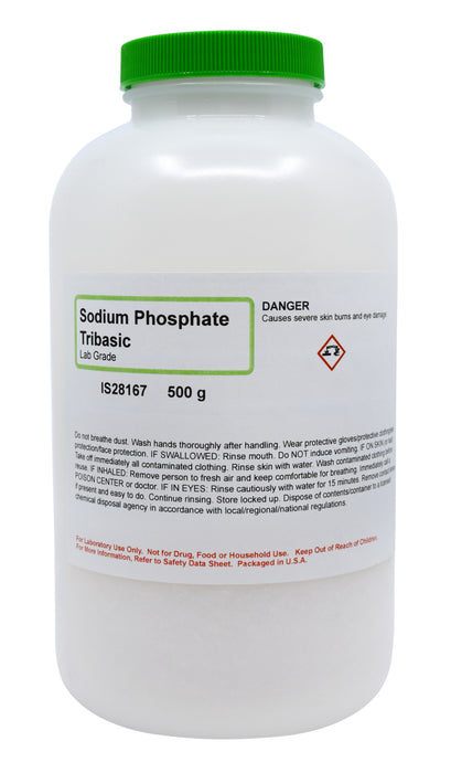 Sodium Phosphate, 500g - Tribasic - Lab-Grade - The Curated Chemical Collection