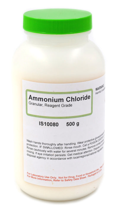 Ammonium Chloride, Granular, 500g -  Reagent Grade