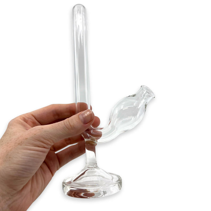 Eisco Labs - Large Fermentation Tube with Foot - Borosilicate Glass, Stable Base, Ideal for Microbiology, Biochemistry, and Laboratory Use