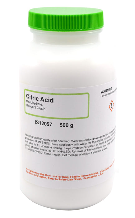 Citric Acid Monohydrate, 500g - Reagent-Grade - The Curated Chemical Collection
