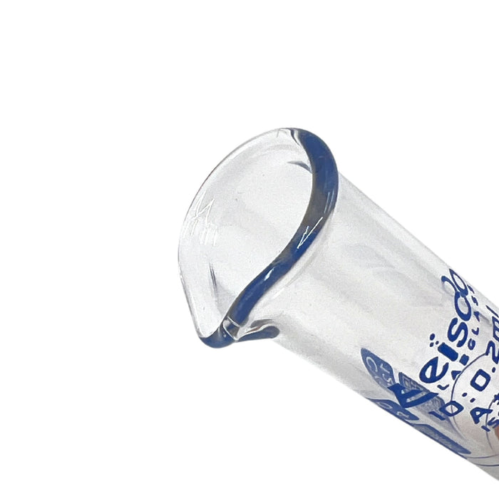 Eisco Labs - 10mL Measuring Cylinder - Tolerance ±0.10mL - Class A Graduated Cylinder - Calibrated TC - Hexagonal Base - Blue Graduations - Batch Work Certificate QR Code - Boro 3.3 Glass