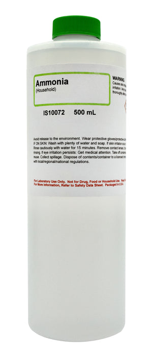Ammonia Solution, 500mL - The Curated Chemical Collection