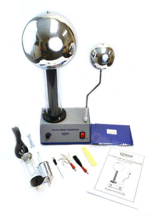 400,000 Volt Van De Graaff Kit with 10 Electrostatic Attachments