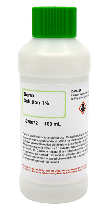 1% Borax Solution, 100ml - The Curated Chemical Collection