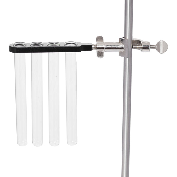 Test Tube Clamp Holder on Swivel Bosshead, 4 Holes - Fits 16mm test tubes