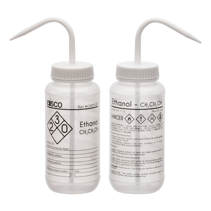 Ethanol Wash Bottle, 500ml - Polyethylene - One Color