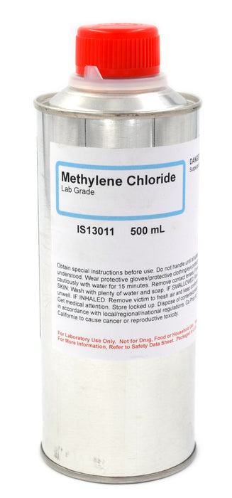 Methylene Chloride, 500mL - Lab-Grade - The Curated Chemical Collection