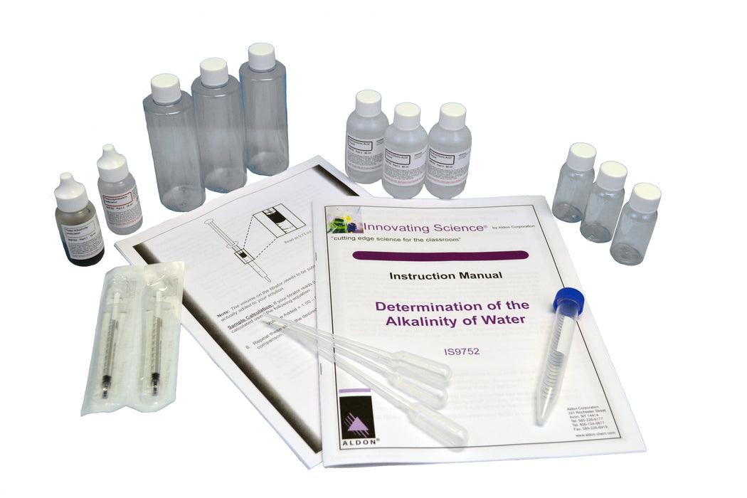 Portable Water Alkalinity Testing Kit - Materials for 40 Tests