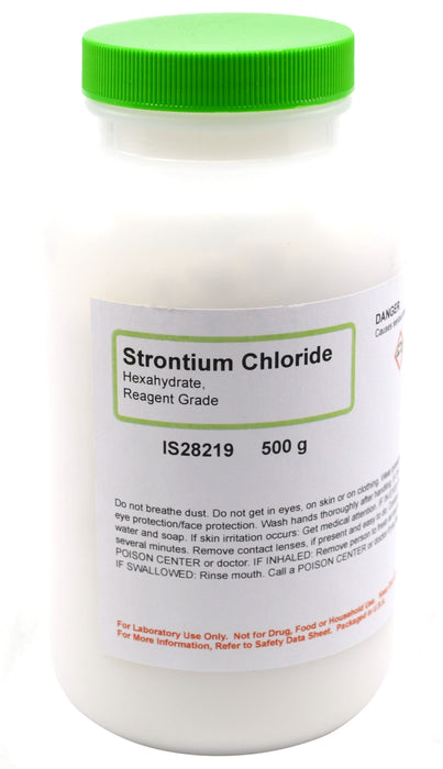Strontium Chloride, 500g - 6-Hydrate - Reagent-Grade - The Curated Chemical Collection