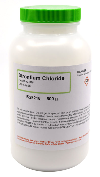 Strontium Chloride, 500g - 6-Hydrate - Lab-Grade - The Curated Chemical Collection