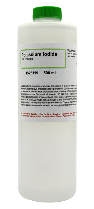 Potassium Iodide Solution, 500mL - 1M - The Curated Chemical Collection