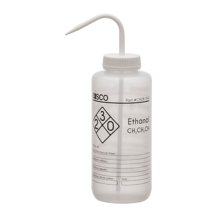 Ethanol Wash Bottle, 1000ml - Polyethylene - One Color