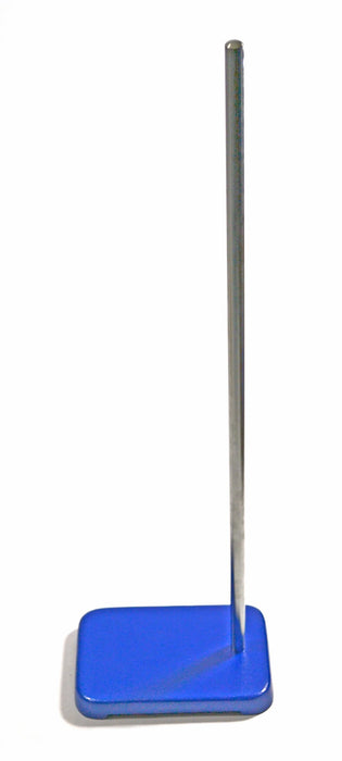 Rectangular Retort Base & Rod Set - 6"x4" Base, 19.8" Rod - Steel