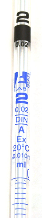 Eisco Labs 2ml Borosilicate, Disposable, Serological, Class A research grade, Pipet
