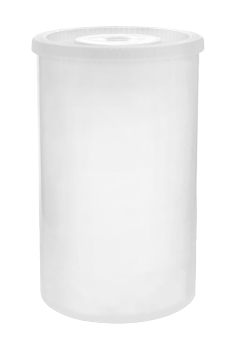 1000 Pack - Empty Film Canisters, 2 x 1.25" - Tight Sealing Lid - High Density Polyethylene - Eisco Labs
