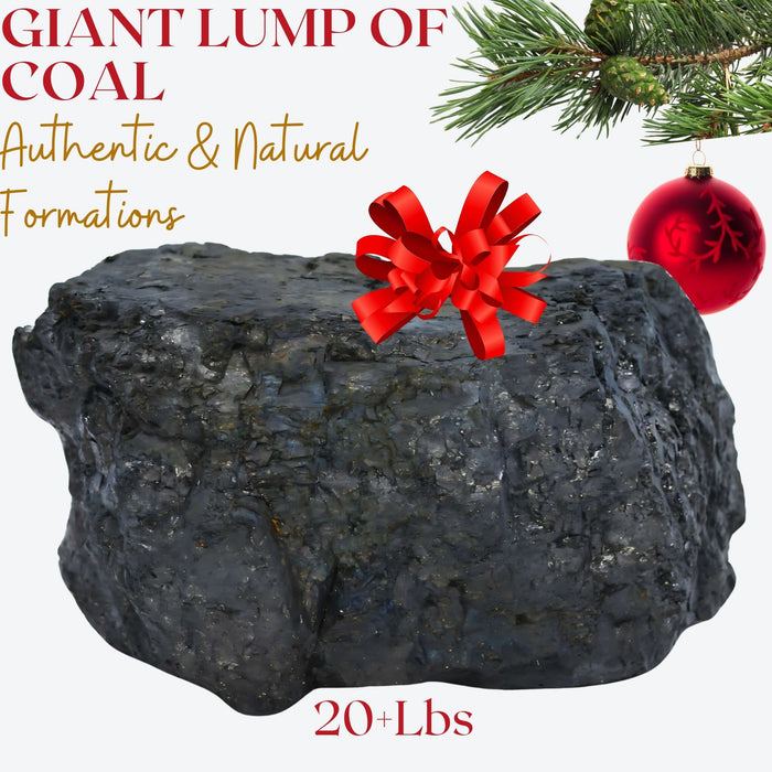 20lb Humongous Lump of Coal – For the Ultimate Naughty Person - For the Person Who Deserves Nothing Else - Christmas Coal, Coal Christmas Gift - Holiday Joke for Christmas Parties, Secret Santa