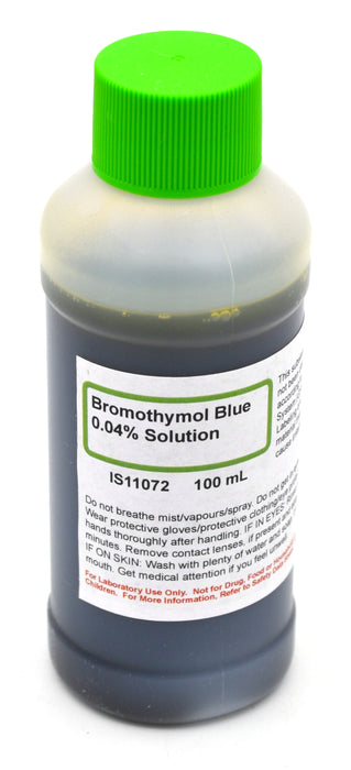 0.04% Bromothymol Blue, 100mL - Aqueous - The Curated Chemical Collection