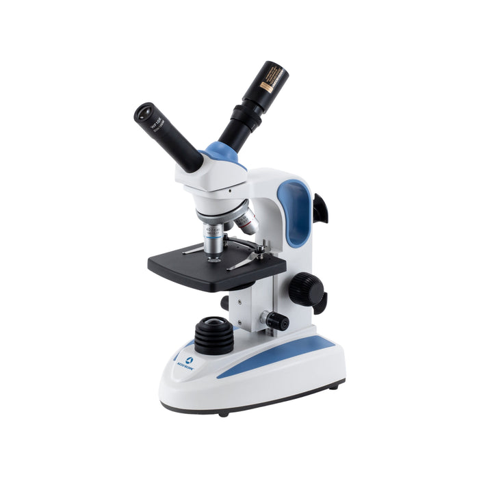 Digital Teaching Microscope with Eyepiece Camera, EXM-150-T-EP - Inclined Dual View Head, 40-400X Magnification, Cordless LED Illumination - 5.1 MP Image & 26 FPS Video Capture - USB 2.0 Output