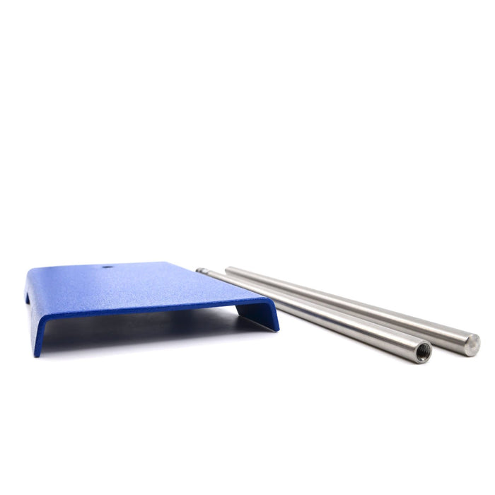 Eisco 3 Piece Lab Stand - Base: 8”x5.5” - Assembled Rod: 23”L x 12mm Diameter