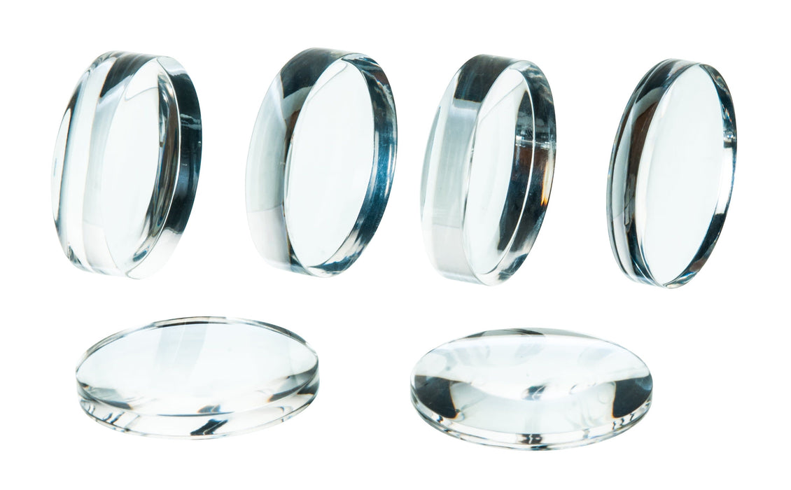6pc Acrylic Lens Set - 1.5" (38mm) Diameter