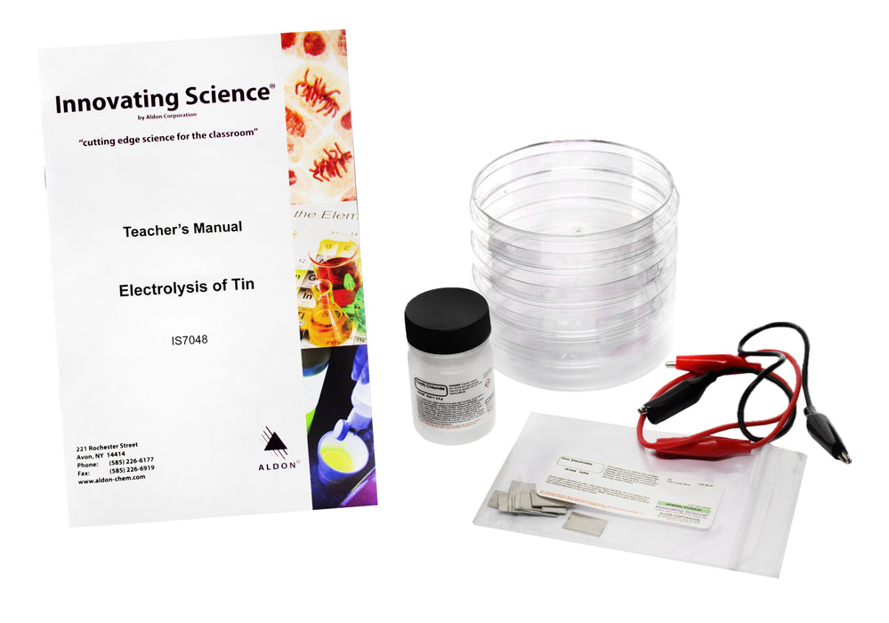 Innovating Science Electrolysis of Tin Demonstration Kit (Materials for 5 Demonstrations)