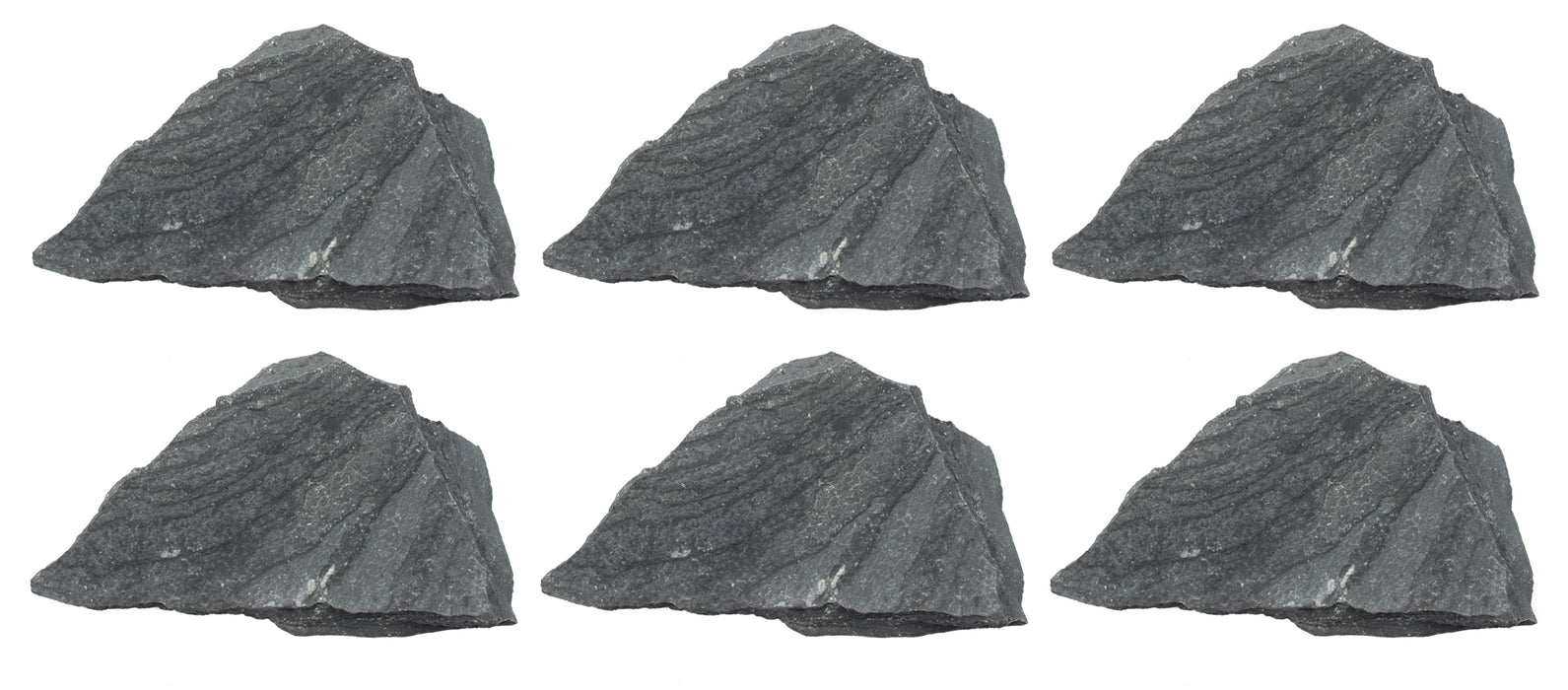 6PK Raw Slate, Metamorphic Rock Specimens - Approx. 1" - Geologist Selected & Hand Processed - Great for Science Classrooms - Class Pack - Eisco Labs
