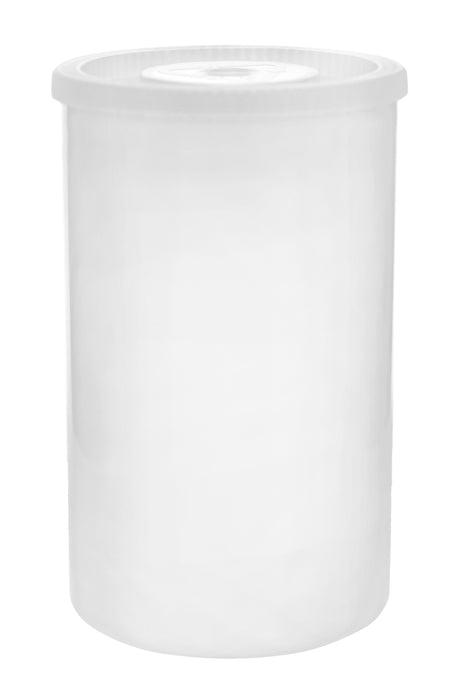 25 Pack - Empty Film Canisters, 2 x 1.25" - Tight Sealing Lid - High Density Polyethylene - Eisco Labs