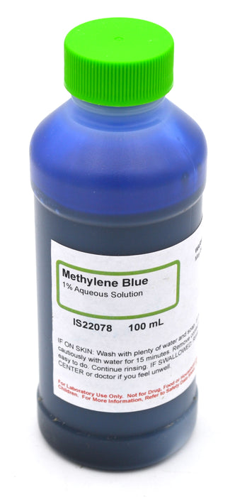 1% Methylene Blue, 100mL - Aqueous - The Curated Chemical Collection