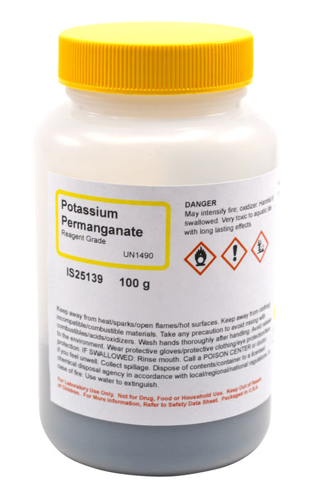 Potassium Permanganate, 100g - Reagent Grade - The Curated Chemical Collection