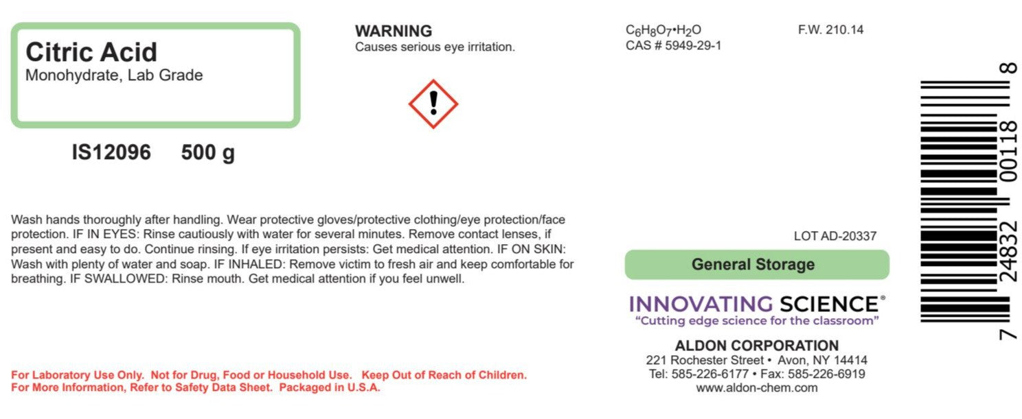 Citric Acid, 500g - Monohydrate - Lab-Grade - The Curated Chemical Collection
