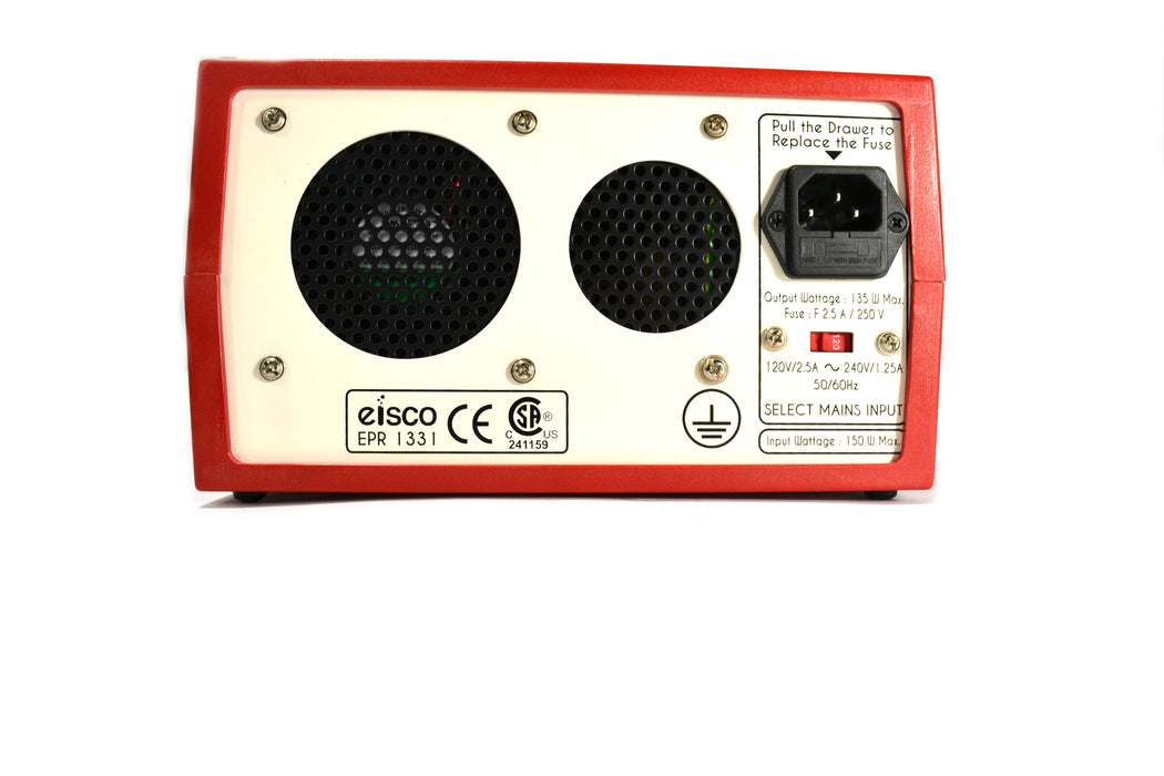 Eisco Labs Regulated Dual Output Digital Display Power Supply, AC: 12V, 5 Amps, DC: 0-12V, 5Amps