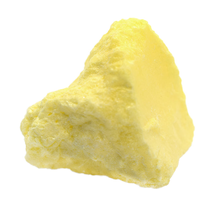 6PK Raw Sulfur, Mineral Specimen - Approx. 1"