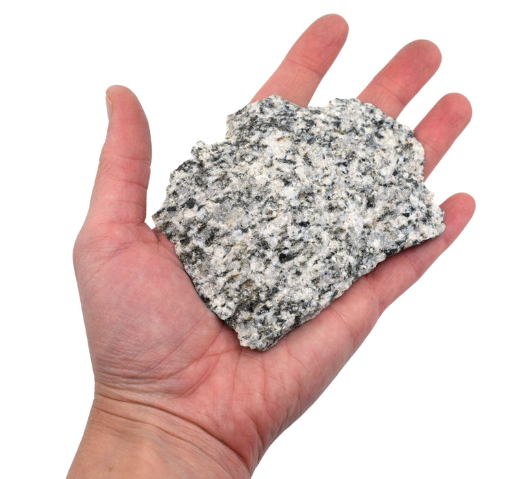 Raw Porphyritic Granite, Igneous Rock Specimen - Approx. 3" - Hand Sample - Geologist Selected & Hand Processed - Great for Science Classrooms - Eisco Labs
