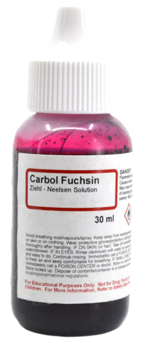Carbol Fuchsin (Ziehl Neelsen) Solution, 30mL - The Curated Chemical Collection