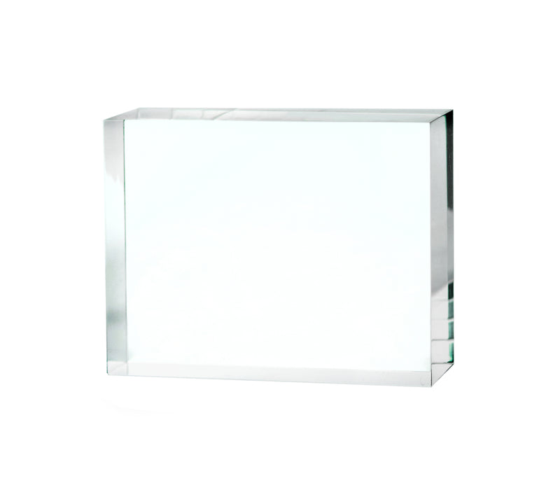 Rectangular Refraction Block, 100mm x 75mm x 18mm - Acrylic