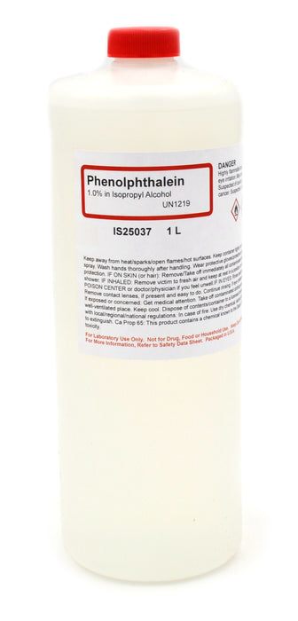 1% Phenolphthalein Solution, 1000mL - The Curated Chemical Collection